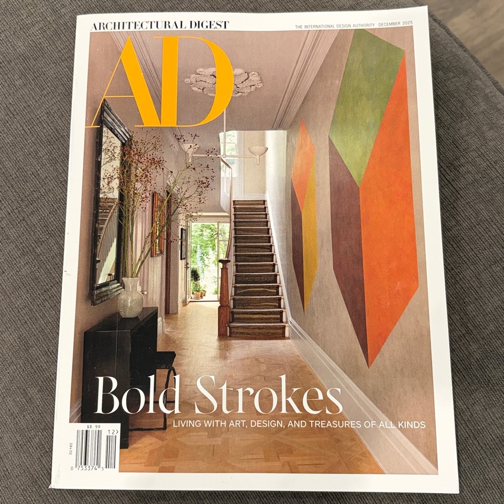 Architectural Digest Magazine - December 2025 - NEVER READ! home decor magazines